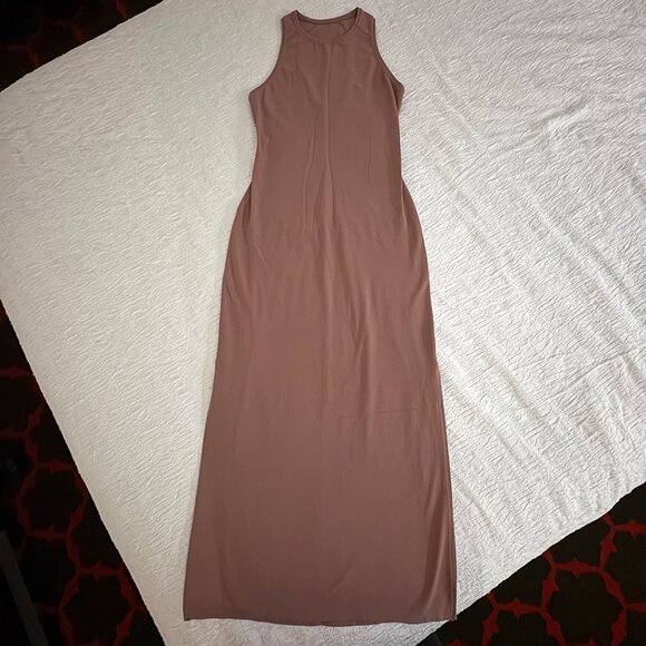 Like New Lululemon Get Going Midi Dress Red Dust Nulu Racerback Tank Size 4 S - Picture 5 of 15